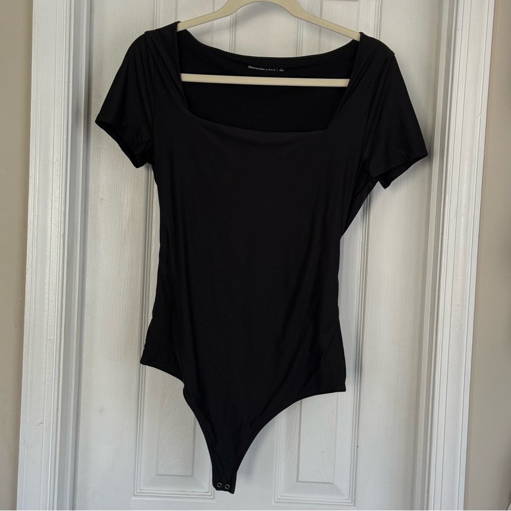 Abercrombie & Fitch Black Square Neck Bodysuit